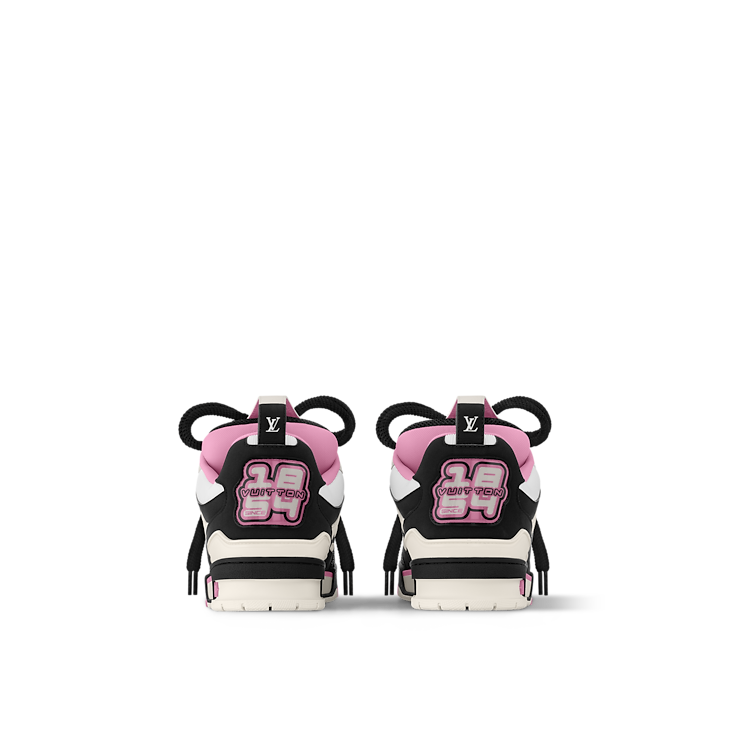 Baskets de skate Louis Vuitton LV Rose Blanc Noir