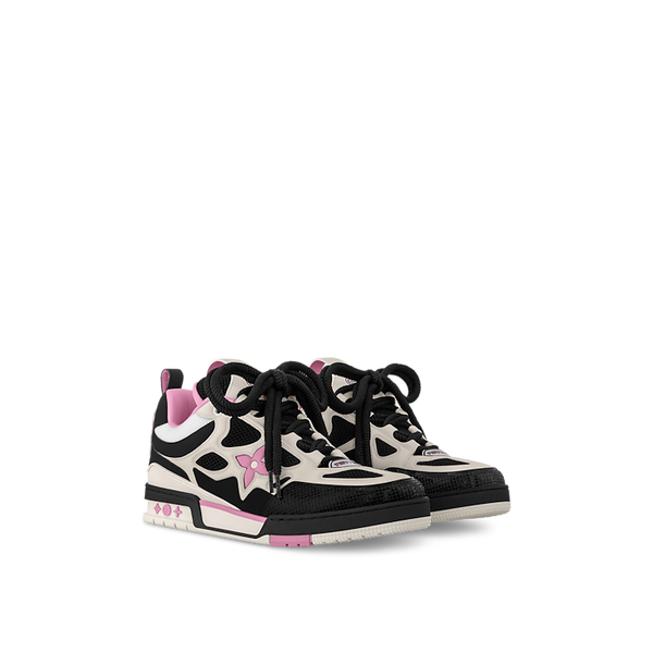 Baskets de skate Louis Vuitton LV Rose Blanc Noir