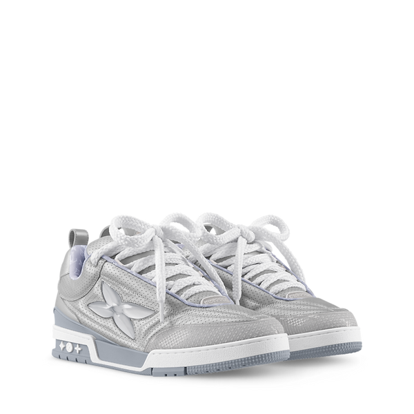 Louis Vuitton LV Skate Silver Métallisé et cuir de veau perforé