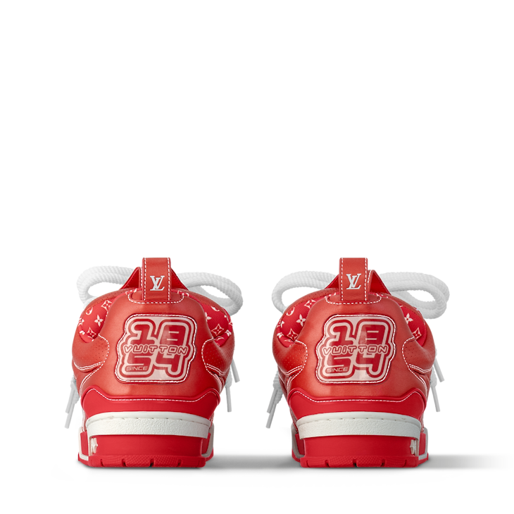 Louis Vuitton LV Skate Red Cuir de veau métallisé et perforé