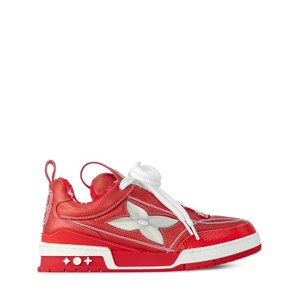 Louis Vuitton LV Skate Red Cuir de veau métallisé et perforé