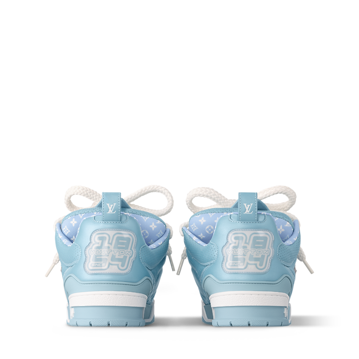 Louis Vuitton LV Skate Blue Metallic and perforated calf leather Laces