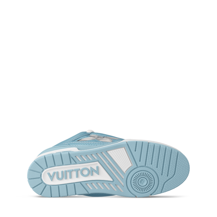 Louis Vuitton LV Skate Blue Metallic and perforated calf leather Laces