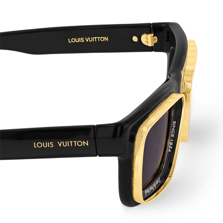 Louis Vuitton LV Super Vision Square Sonnenbrille Schwarz (Z2599U) 