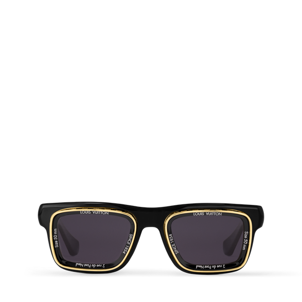 Louis Vuitton LV Super Vision Square Sonnenbrille Schwarz (Z2599U) 