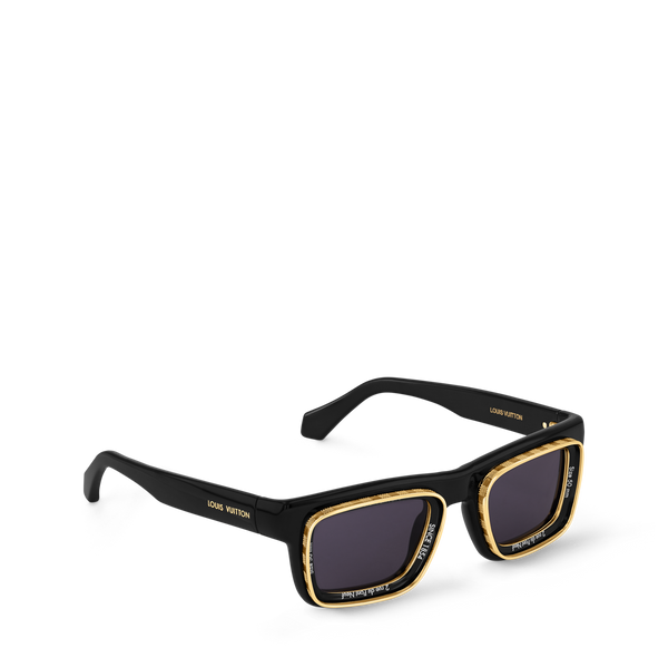 Louis Vuitton LV Super Vision Square Sonnenbrille Schwarz (Z2599U) 