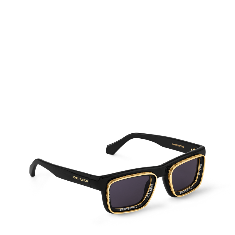Louis Vuitton LV Super Vision Square Sonnenbrille Schwarz (Z2599U) 