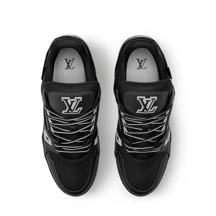 Baskets Louis Vuitton LV Trainer couleur noire