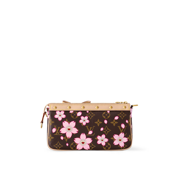 Louis Vuitton x Takashi Murakami Cherry Blossom Pochette Accessoires Sakura Marron