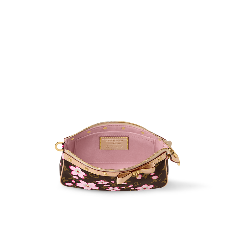 Louis Vuitton x Takashi Murakami Cherry Blossom Pochette Accessoires Sakura Marron
