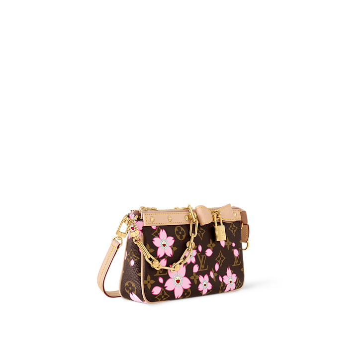 Louis Vuitton x Takashi Murakami Cherry Blossom Pochette Accessoires Sakura Marron