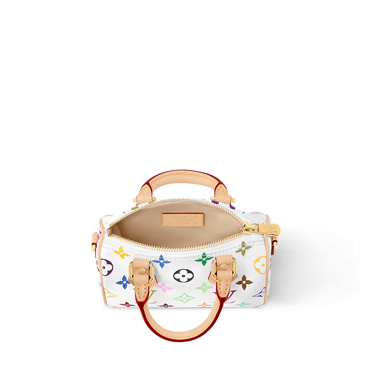 Louis Vuitton x Takashi Murakami Nano Speedy White Multicolored