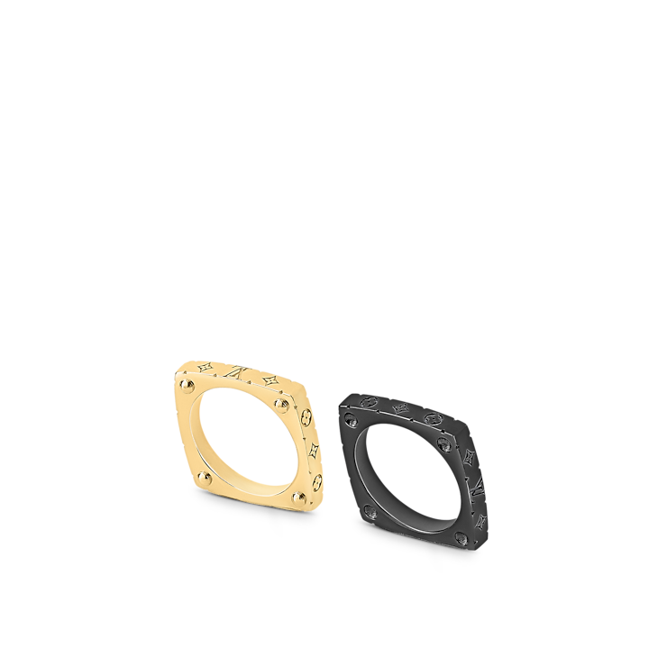 Monogramm-Ringe aus Edelstahl