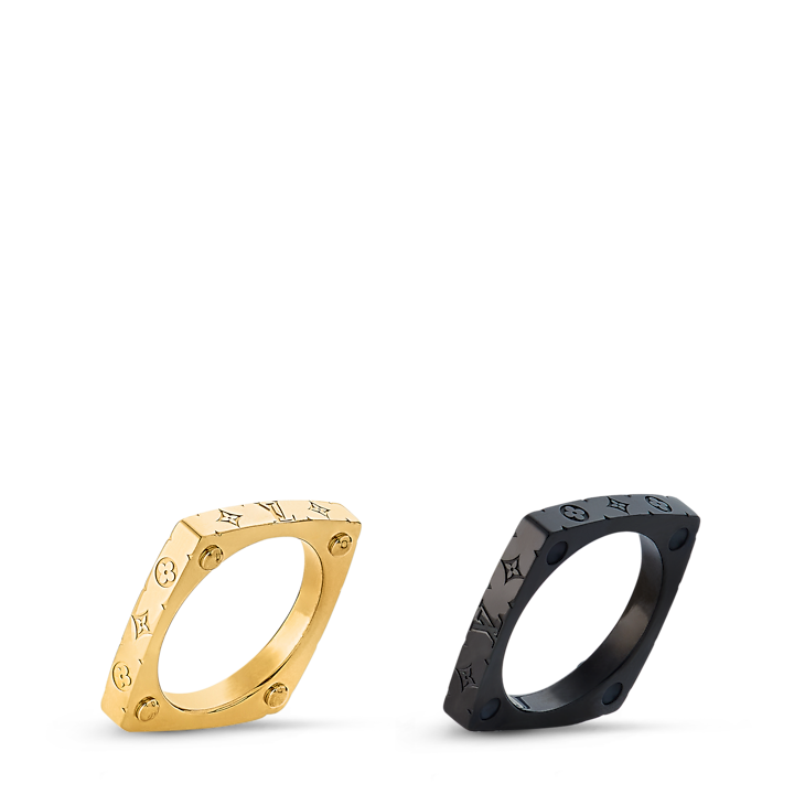 Monogramm-Ringe aus Edelstahl