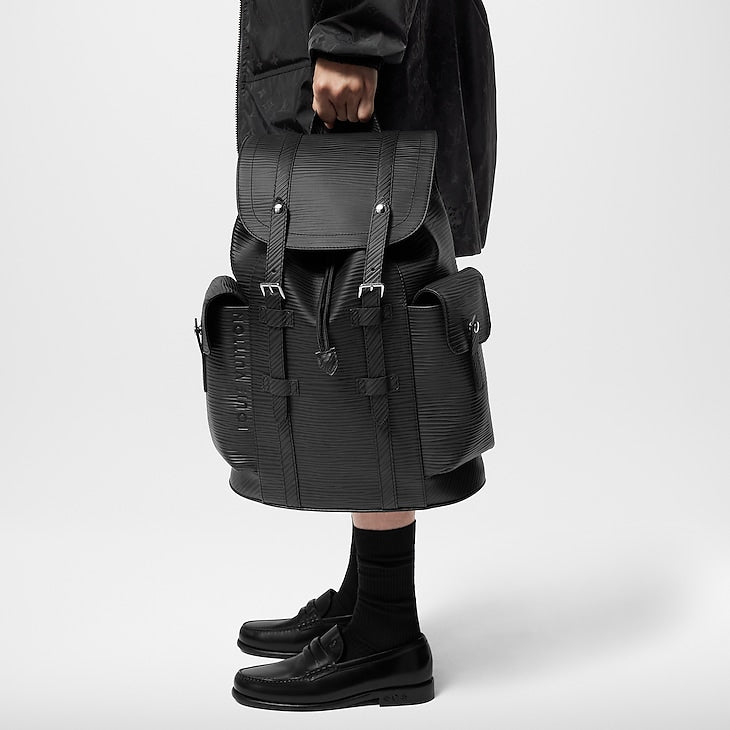 Sac à dos Louis Vuitton Christopher Epi MM Noir