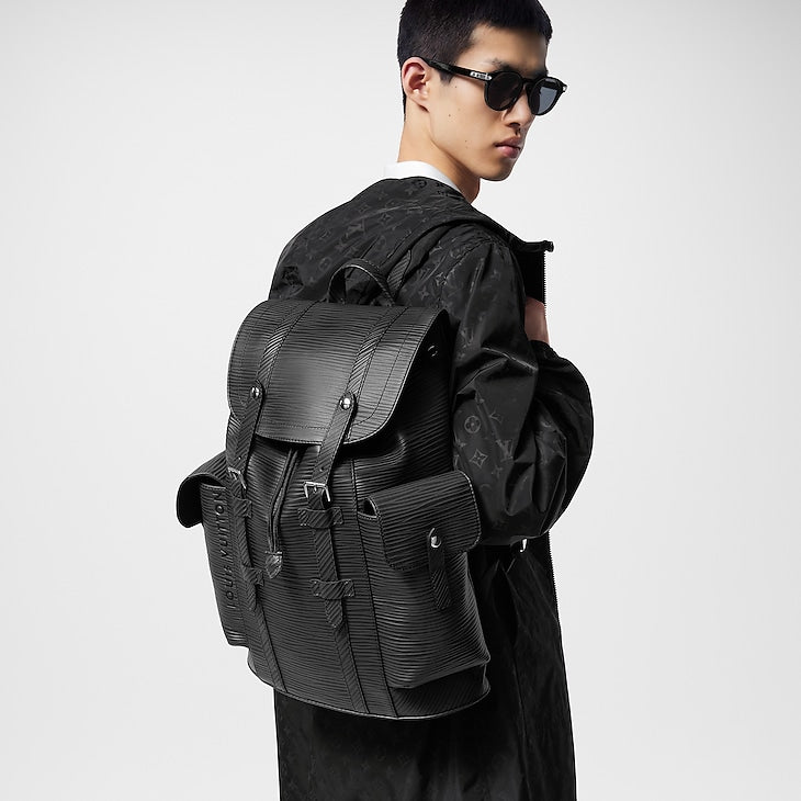 Sac à dos Louis Vuitton Christopher Epi MM Noir