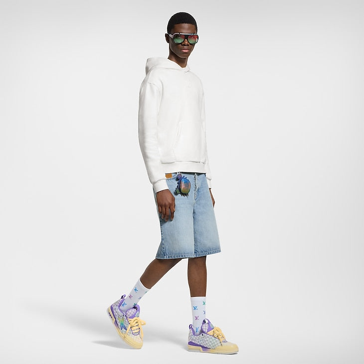 Louis Vuitton LV Skate Denim à damier dégradé violet