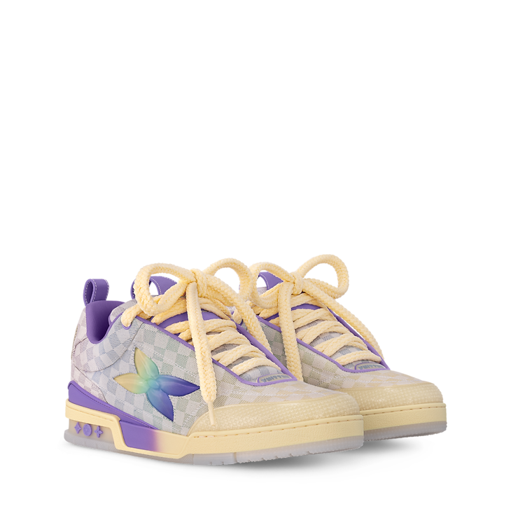 Louis Vuitton LV Skate Denim à damier dégradé violet