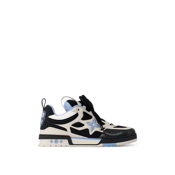 Baskets de skate Louis Vuitton LV Bleu Blanc Noir