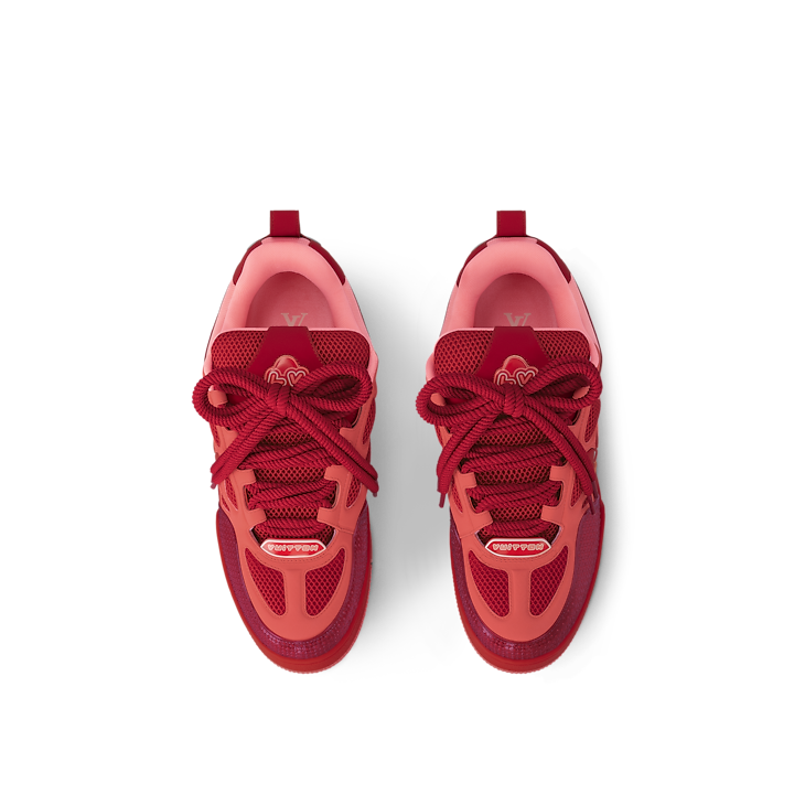 Baskets de skate Louis Vuitton LV Rouge