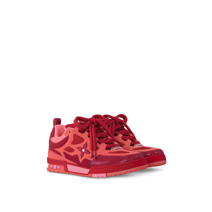 Baskets de skate Louis Vuitton LV Rouge
