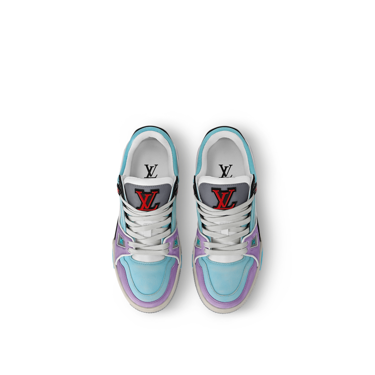 Baskets Louis Vuitton LV Bleu Violet