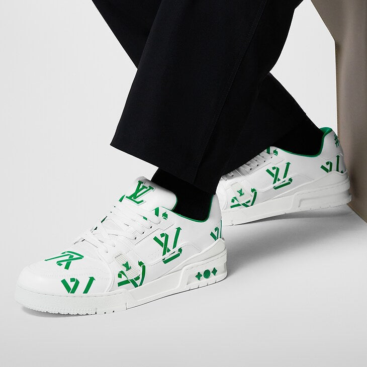 Baskets Louis Vuitton LV Blanc Vert