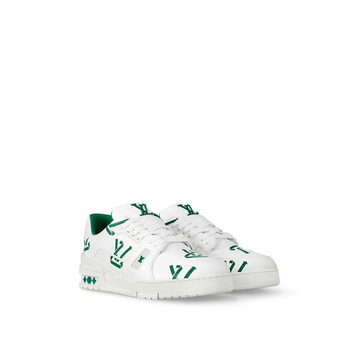 Baskets Louis Vuitton LV Blanc Vert