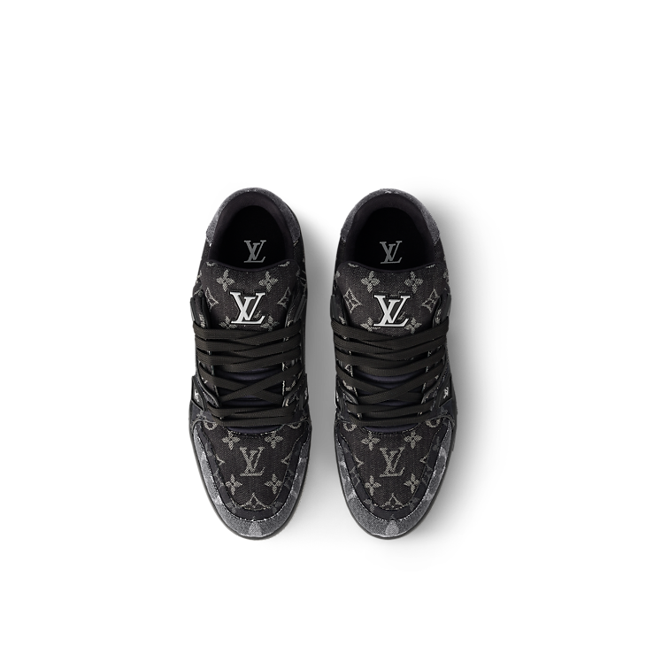 Baskets Louis Vuitton Trainer LV Denim Noir