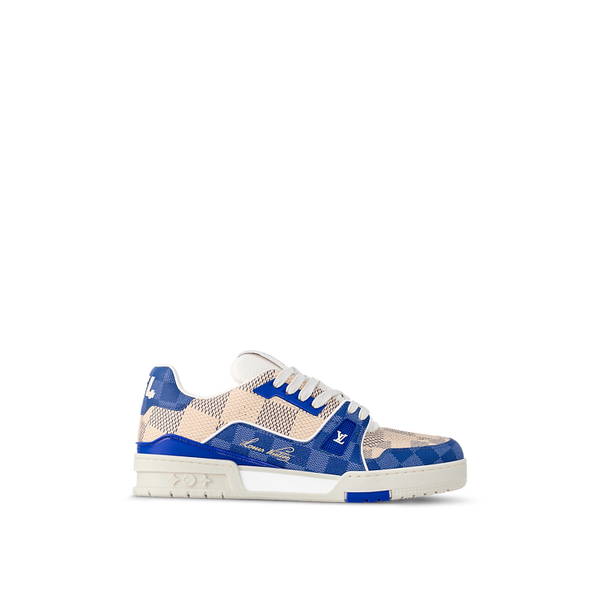 Baskets Louis Vuitton Trainer LV Bleu Beige