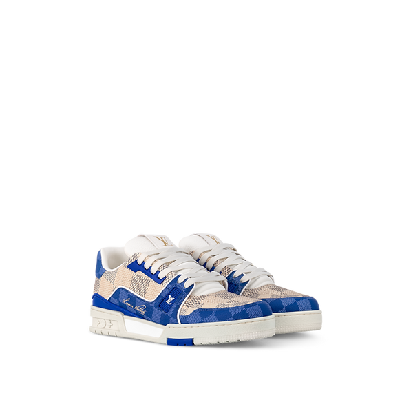 Baskets Louis Vuitton Trainer LV Bleu Beige