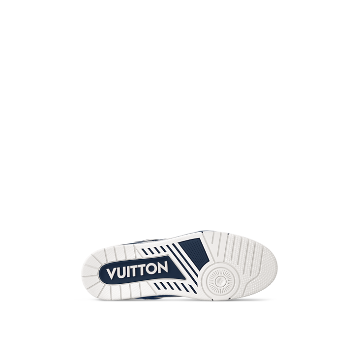 Baskets Louis Vuitton LV Trainer Blanc Bleu