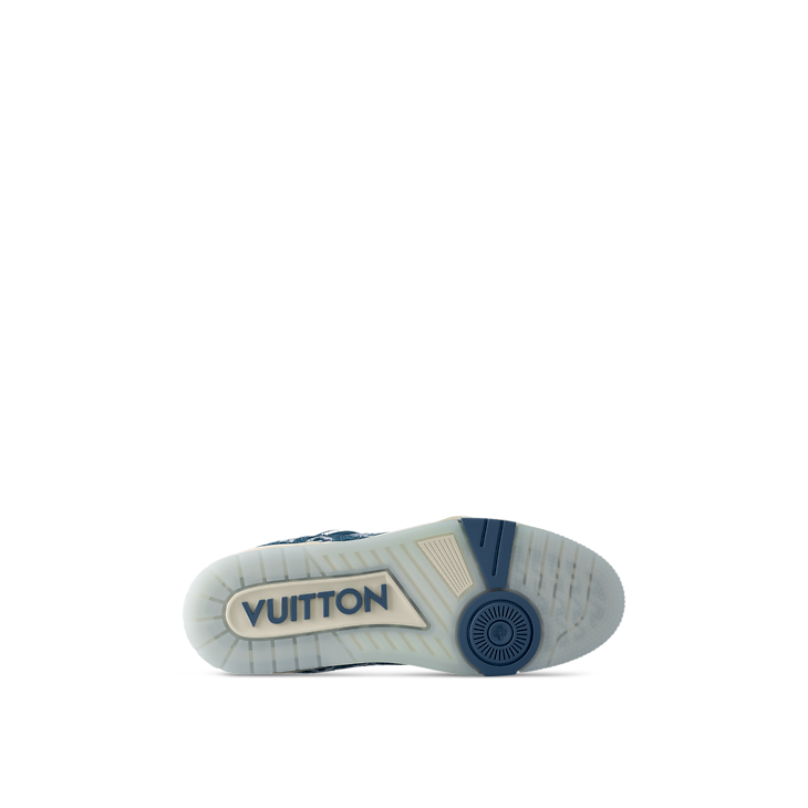 Baskets Louis Vuitton LV Trainer Bleu Denim