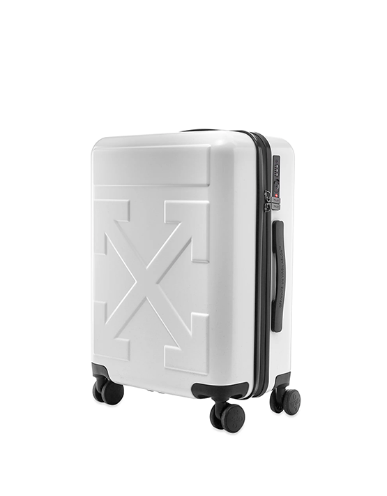 OFF-WHITE Citation Bagage "POUR VOYAGER" Blanc/Noir