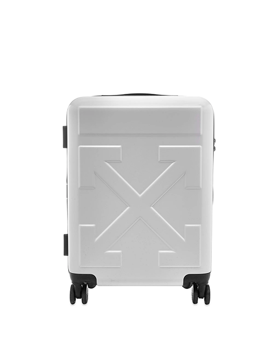 OFF-WHITE Citation Bagage "POUR VOYAGER" Blanc/Noir