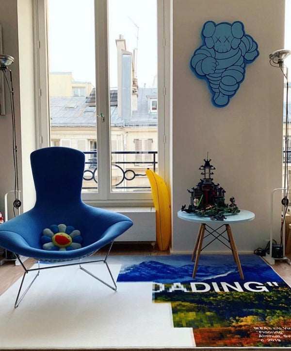 Tapis Virgil Abloh x IKEA « STILL LOADING » 140 x 200 cm Multicolore